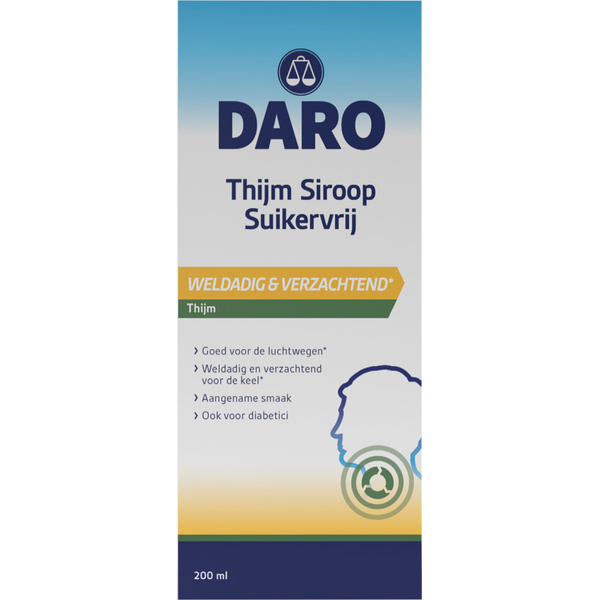 DARO AV thijmsiroop suikervrij 200 ML 200 ML