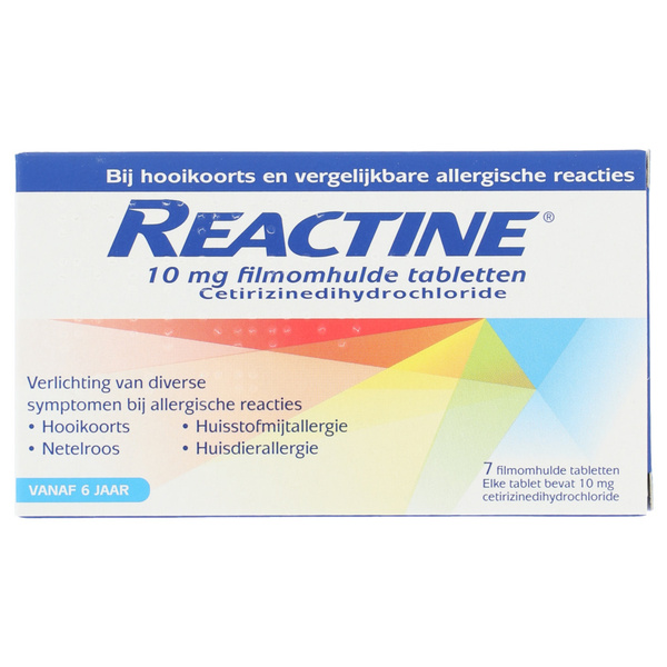 REACTINE AV cetirizine  10mg 7 ST 7 ST