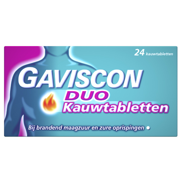 GAVISCON av duo kauw     tabletten 24 ST 24 ST