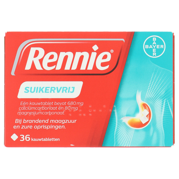 RENNIE AV suikervrij  680/80mg 36 ST 36 ST