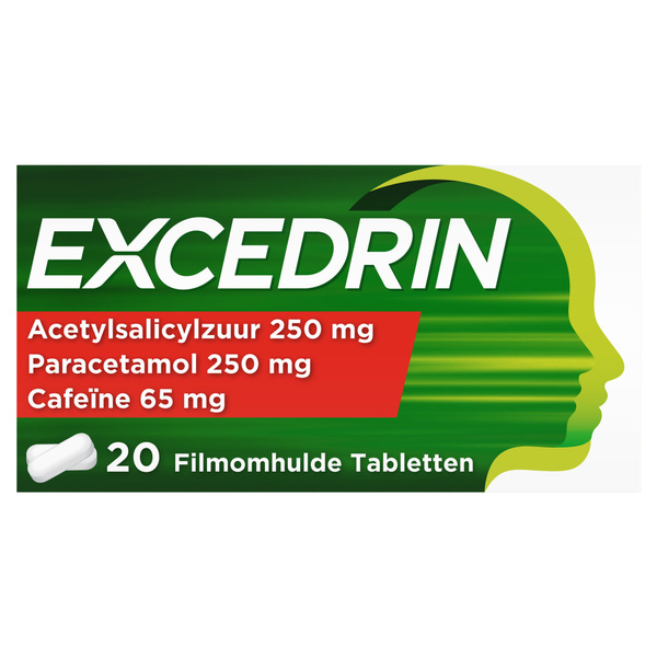 EXCEDRIN UAD migraine   250/250/65mg 20  20 ST