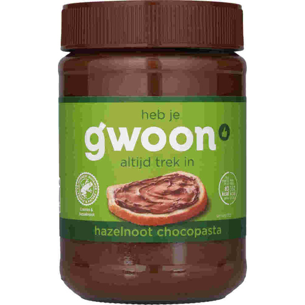 G'WOON hazelnootpasta 400 GR 400 GR