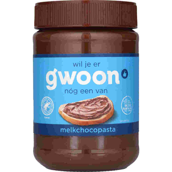 G'WOON melk chocopasta 400 GR 400 GR