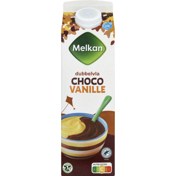 MELKAN dubbelvla choco vanille 1 LT 1 LT