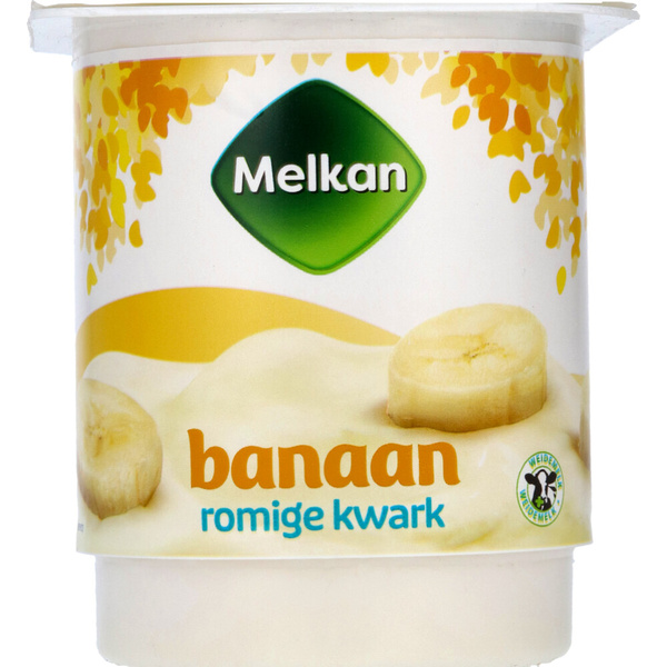 MELKAN kwark halfvol banaan 450 GR 450 GR