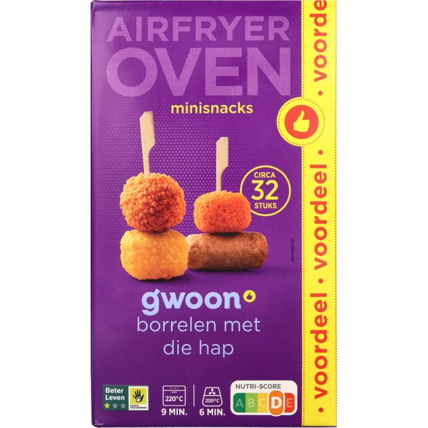 G'WOON oven snacks mini mix 32 ST 32 ST