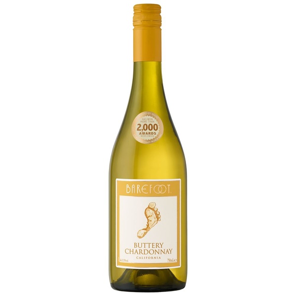 BAREFOOT buttery chardonnay 750 ML 750 ML