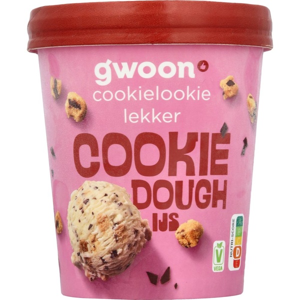 G'WOON ijsbeker cookie dough 500 ML 500 ML