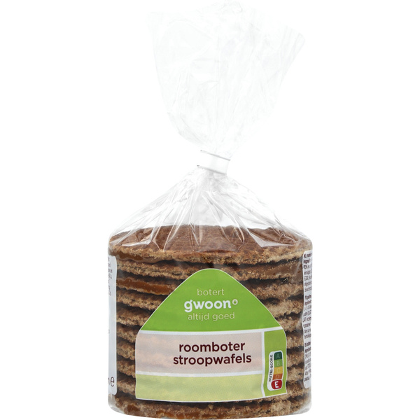 G'WOON roomboter stroopwafels 400 GR 400 GR