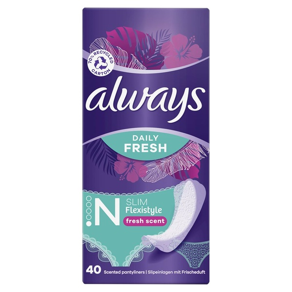 ALWAYS fresh inlegkr slim normal 40 ST