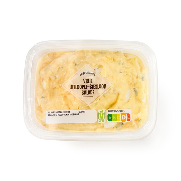 AMBACHTE scharrelei-bieslook salade 150 GR