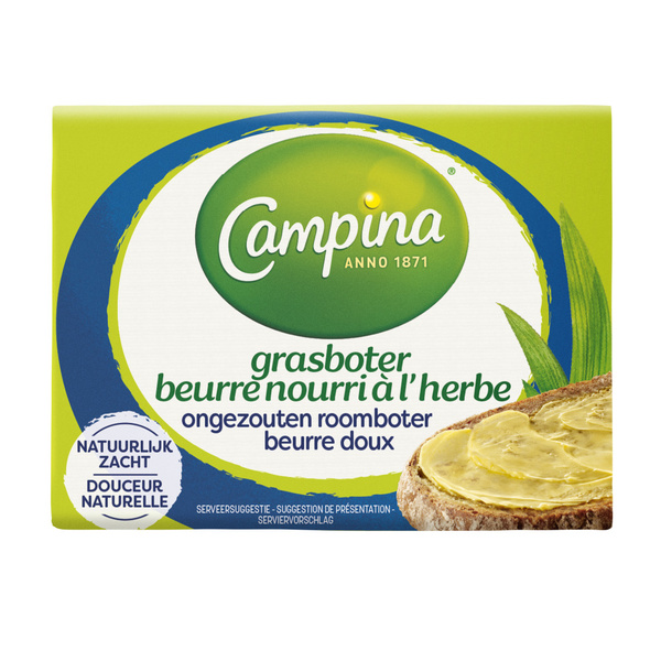 CAMPINA rb grasboter ongezouten 250 GR