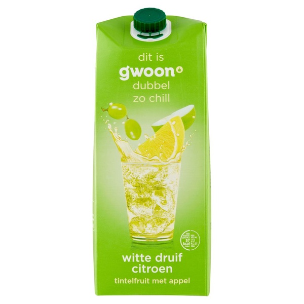 G'WOON tintelfruit wit druif citroen 1.5 ML