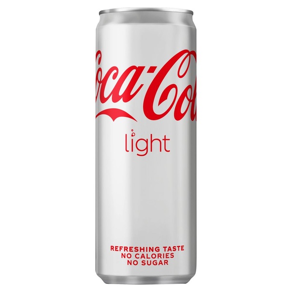 COCA light blik 250 ML