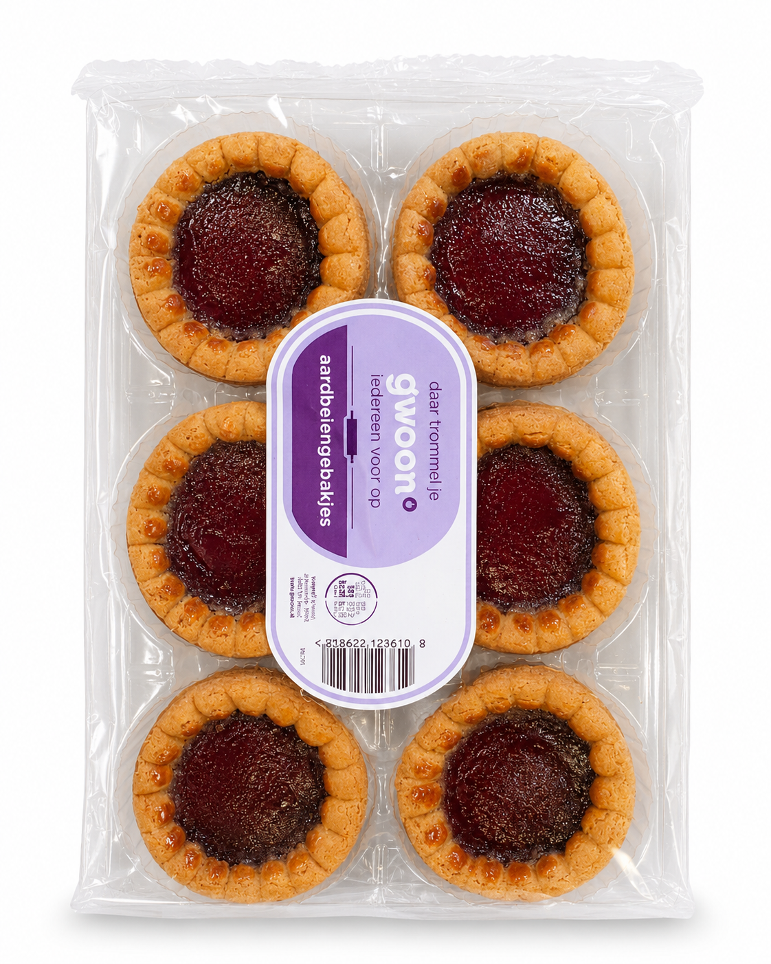 G'WOON aardbeiengebak 300 GR