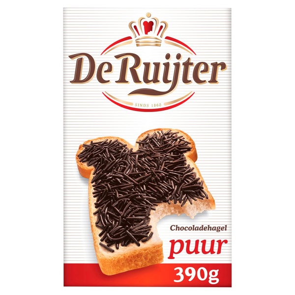 RUIJTER chocoladehagel puur 390 GR