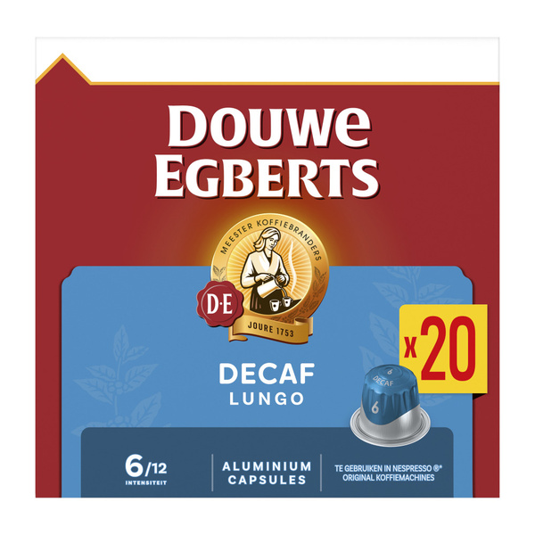 D.E. capsules lungo decaf 20 ST