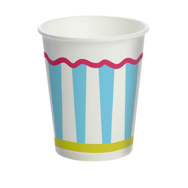 DUNI bekers pop stripes 10 ST 10 ST