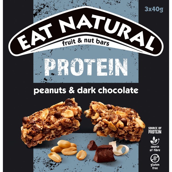 EAT NAT protein peanuts & dark chocolate 3 ST