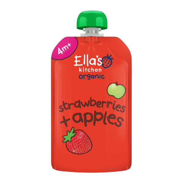 ELLA'S K aardbei 4+ bio 120 GR