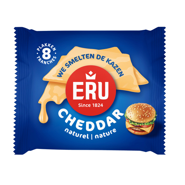 ERU slices cheddar naturel 150 GR