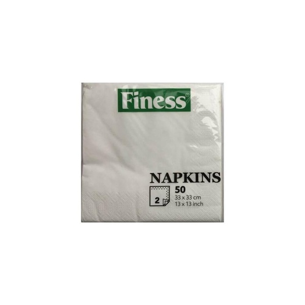 FINESS servetten 2lgs ice white 50 ST