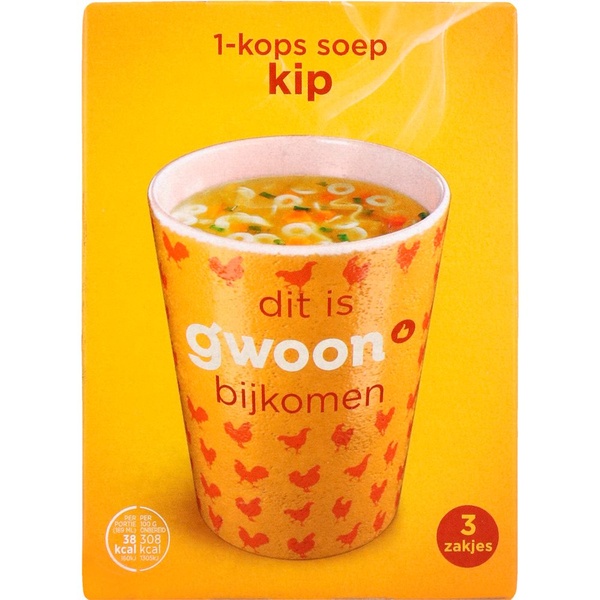 G'WOON 1 kops soep kip 36 GR