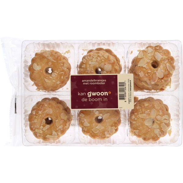 G'WOON amandelkransjes rmb 300 GR