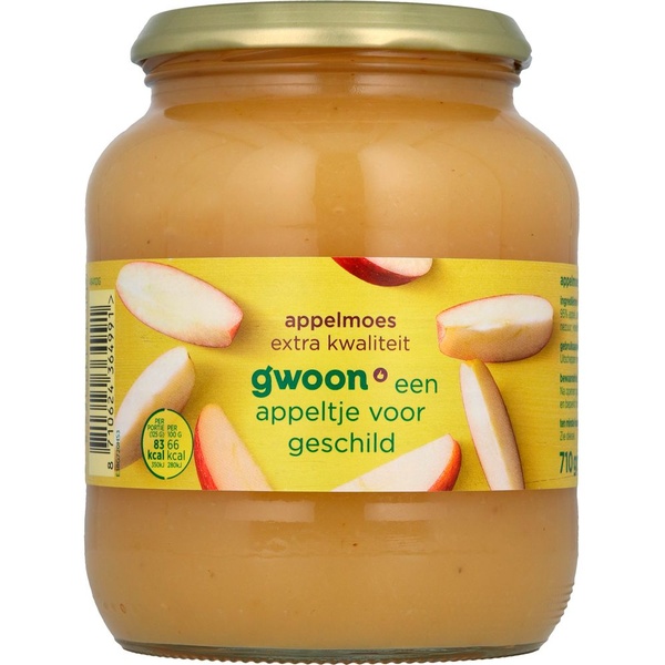 G'WOON appelmoes extra 710 GR