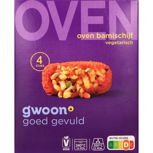 G'WOON oven bami schijven 4 ST