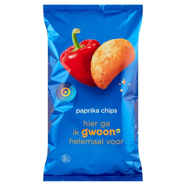 G'WOON chips paprika 250 GR