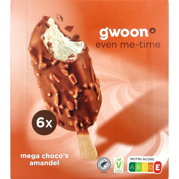 G'WOON mega choco amandel 444 GR