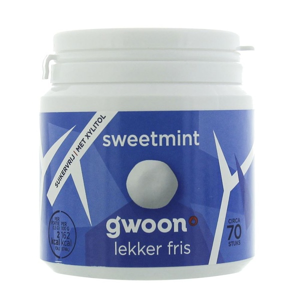 G'WOON kauwgom sweetmint 105 GR