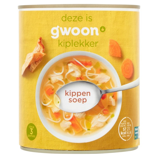 G'WOON kippensoep 800 ML