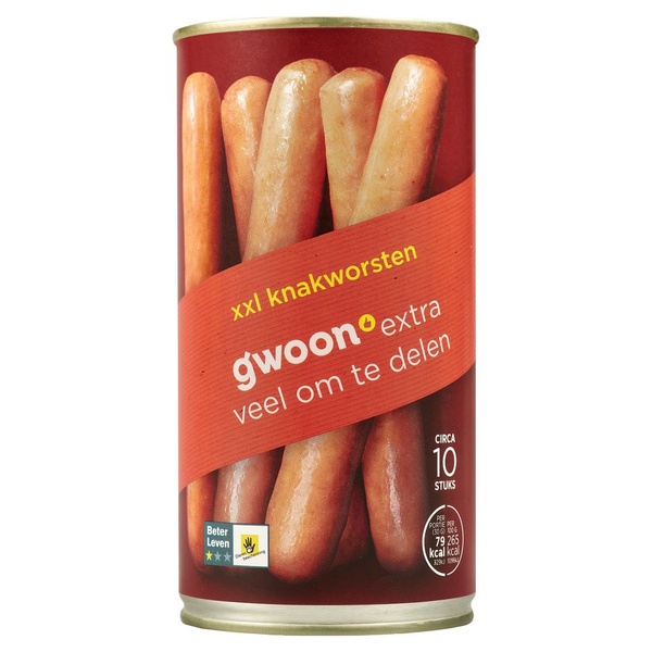 G'WOON xxl knakworsten 10 ST