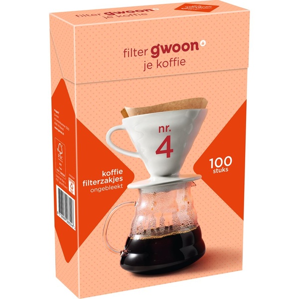 G'WOON koffiefilter nr 4 100 ST