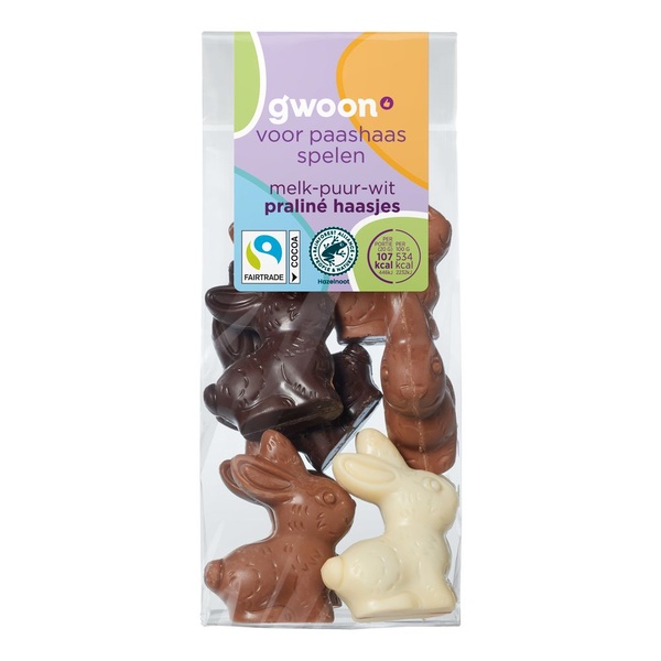 G'WOON haasjes pralines 160 GR