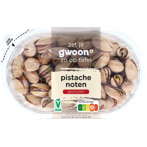 G'WOON pistachenoten gezouten 140 GR