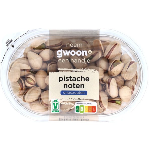 G'WOON pistachenoten ongezouten 140 GR