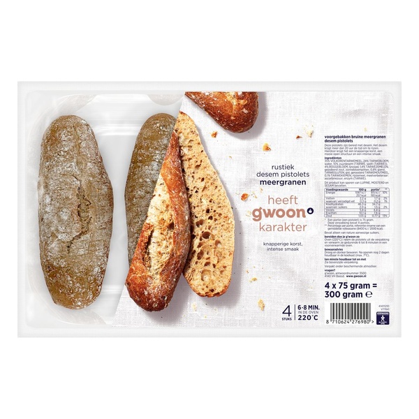 G'WOON pistolet meergr rustiek 300 GR 300 GR