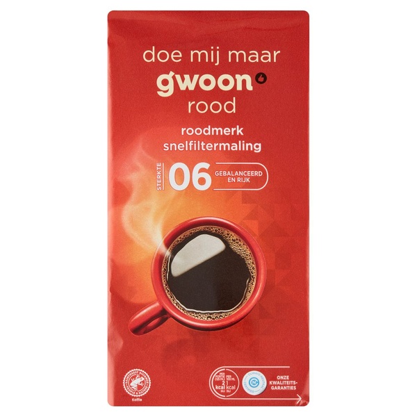 G'WOON rood snelfilter 500 GR