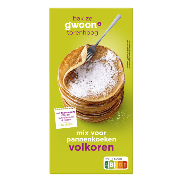G'WOON mix pannenkoeken volkoren 400 GR