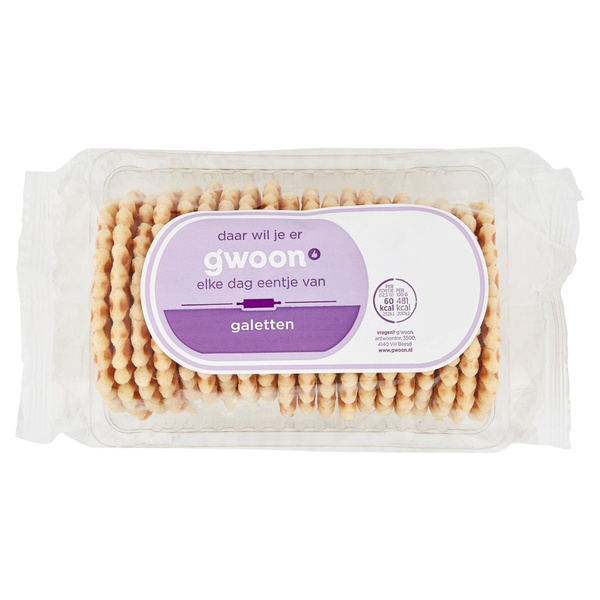 G'WOON galetten wafels 250 GR