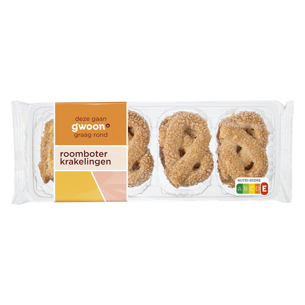 G'WOON roomboter krakeling 200 GR