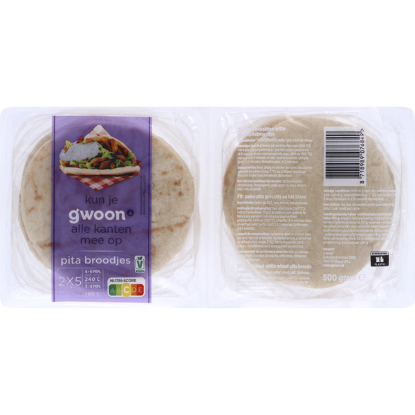 G'WOON pitabroodjes 10 ST