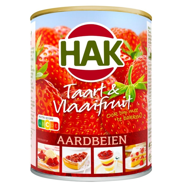HAK vlaaifruit aardbeien 430 GR