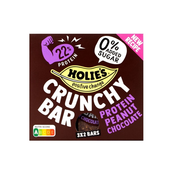 HOLIE crunchy bar peanut choc 3 ST