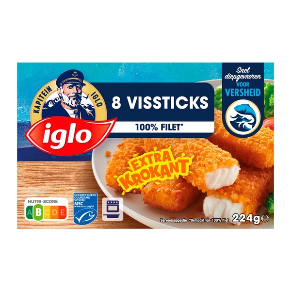 IGLO vissticks 8st 224 GR