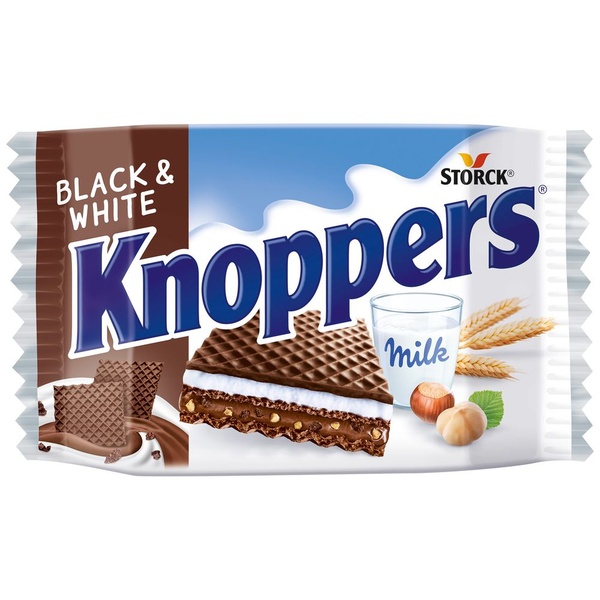 KNOPPERS wafel black&   white 5-pack 125 GR