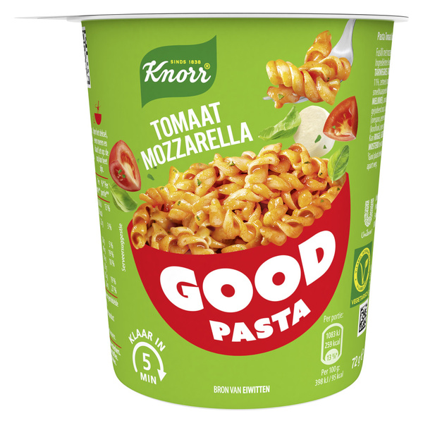 KNORR good pasta tomaat mozarella 72 GR